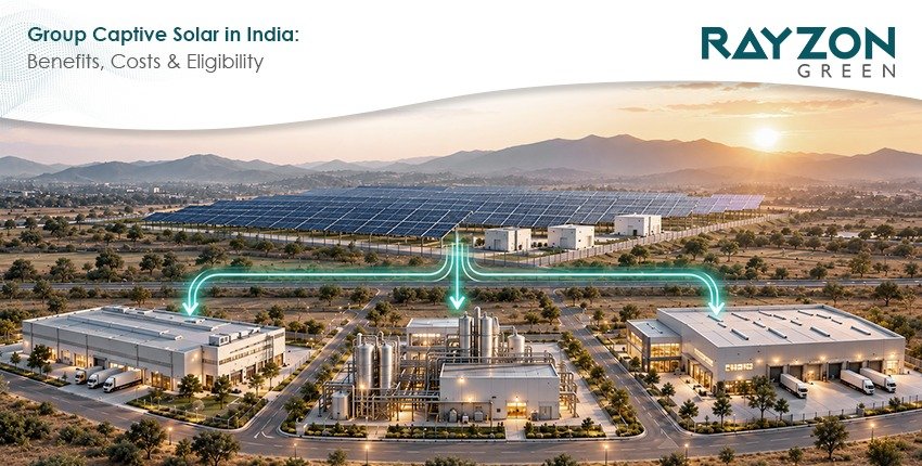 Group captive solar model in India for industrial and commercial businesses