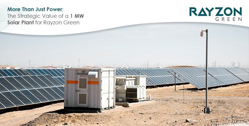 1 MW Solar Plant showcasing financial savings, ESG impact, and strategic value for businesses