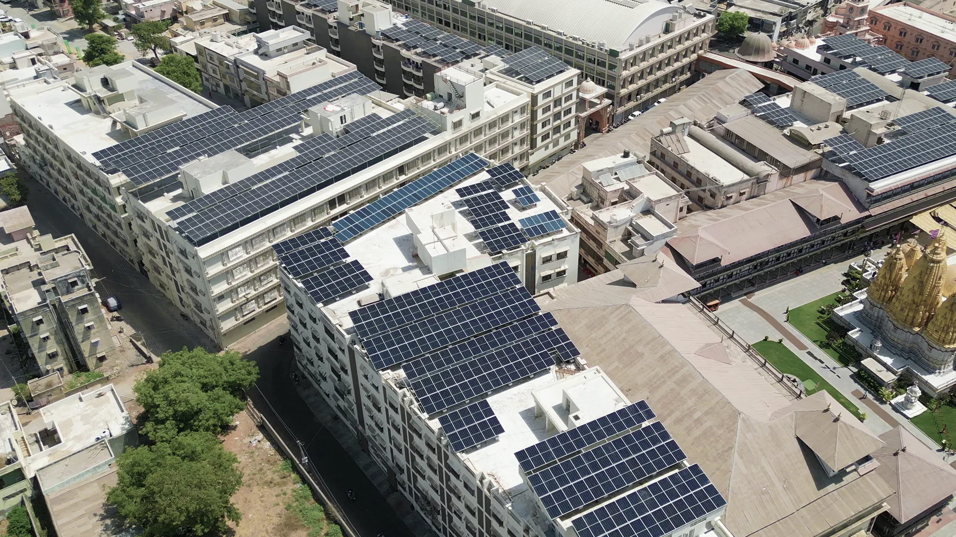 Laxminarayan Dev (Swaminarayan Temples) - Solar Project 1